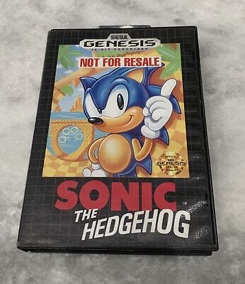 Sonic The Hedgehog 1 Sega Genesis Not For Resale Version TESTED