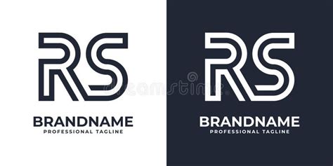 Simple Rs Monogram Logo Suitable For Any Business With Rs Or Sr