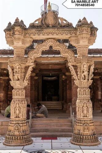 White Modern Outdoor Stone Gate For Temple At Rs Cubic Feet In