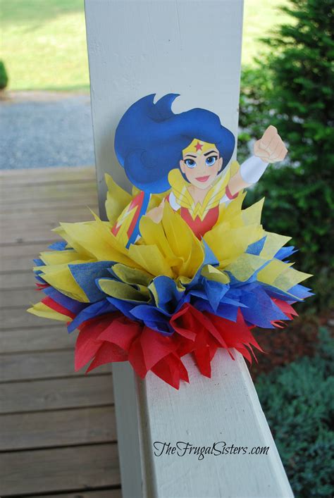 Super Hero Girls Party The Frugal Sisters Wonder Woman Birthday