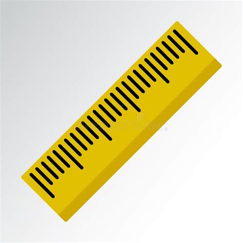 Icône Jaune De Triangle De Règle Vecteur Illustration Stock