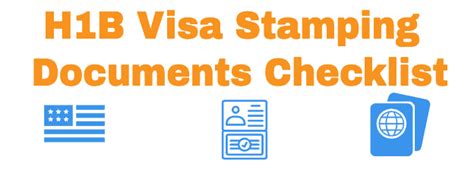 List Of Documents Required For H1b Visa Interview H1b Visa