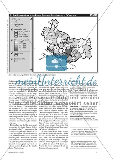 Thematische Karten Mit GIS Erstellen Und Auswerten MeinUnterricht