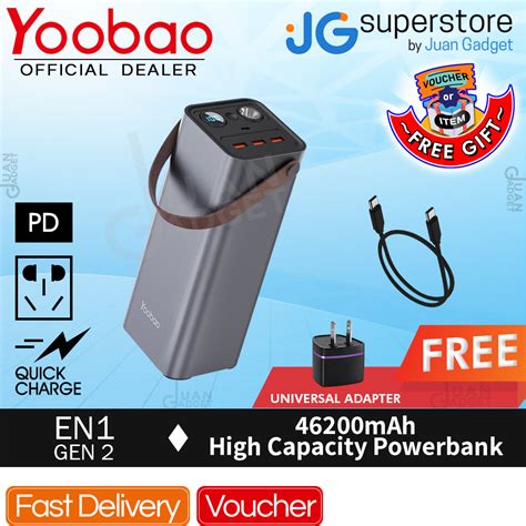 Yoobao En Generation Mah Power Station Powerbank Pd W Power