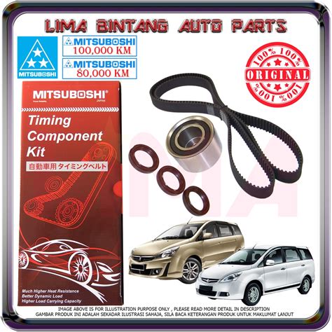 Proton Exora Cps Cfe Bold Turbo Timing Belt Kit Set Mitsuboshi