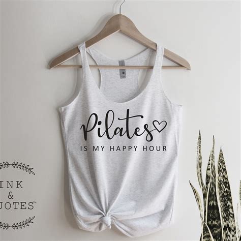 Pilates Is My Happy Hour Tank Top Pilates Shirt Pilates Tank Top