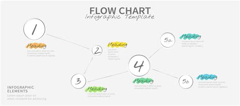 Hand Drawn Flow Chart Design Infographic Template With Six Options