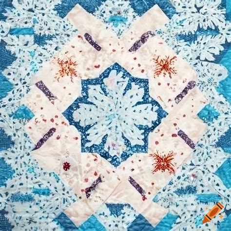 Snowflake Quilt Pattern On Craiyon