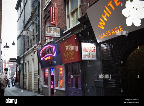 Striptease And Peep Show Bars In Soho The Bohemian Quarter Of Stock