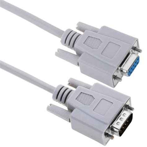 Serial Cable With Connector Db9 Male To Female 1 8m Cablematic