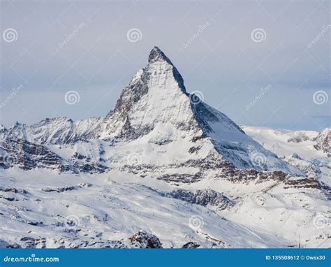 View of the Matterhorn from Gornergrat Summit Station. Swiss Alps ...