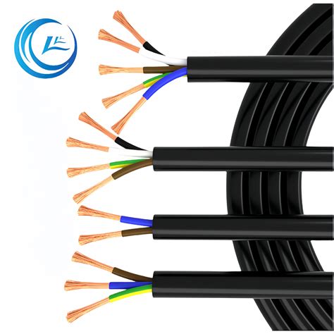 Support Customization Rvv Copper Stranded Conductor Electrical Cable