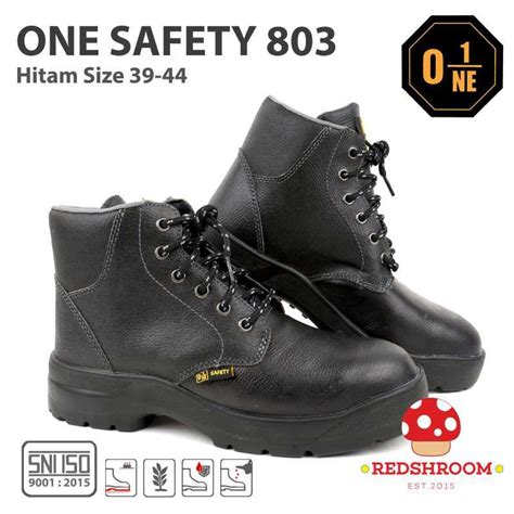 Jual Sepatu Boot Pendek Safety One Safety Os Hitam Proyek Kontruksi