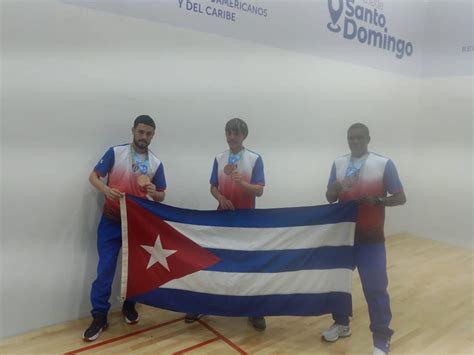 Cuba satisfecha con bronce por equipo en ráquetbol Centrocaribes Foto