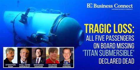 All Five Passengers On Board Missing Titan Submersible