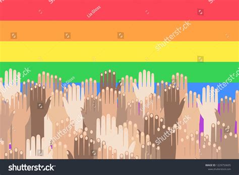 Lgbt Rainbow Flag Celebrating Gay People Stock Vector Royalty Free 1229750695 Shutterstock