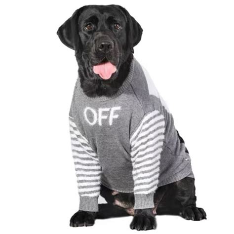 OFF Gray Large Dog Sweater | Supreme Dog Garage