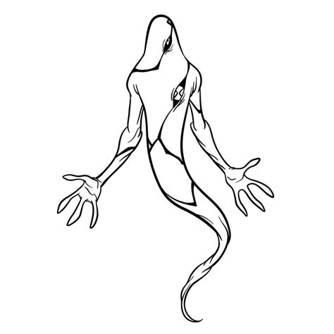 Draw ghostfreak from ben 10 in 18 steps sketchok easy drawing guides ...