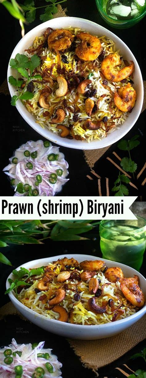 Prawn Biryani Shrimp Biryani Video Nish Kitchen