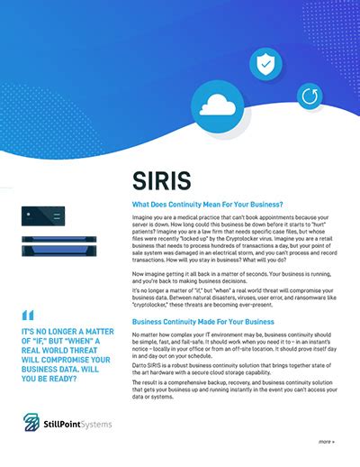 Datto Siris 4 And 4x Models Including Business Professional And Enterprise