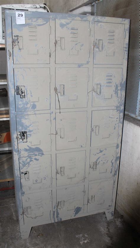 15 Doors Steel Door Locker 15 Doors Steel Door Locker HMR Shop N Bid