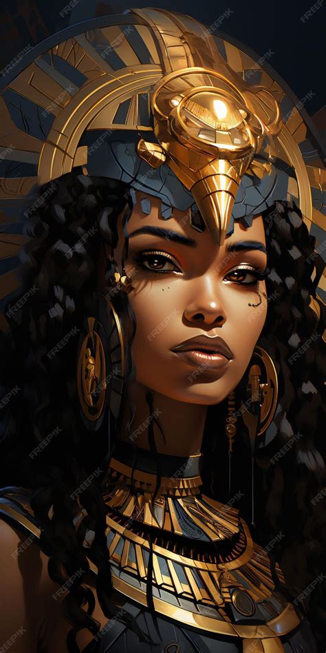 Premium Ai Image Cartoon Style Of Cleopatra Vs Nefertiti For Social