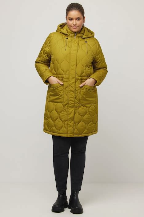 Water Repellent Synthetic Down Quilted Jacket, bronze | Ulla Popken