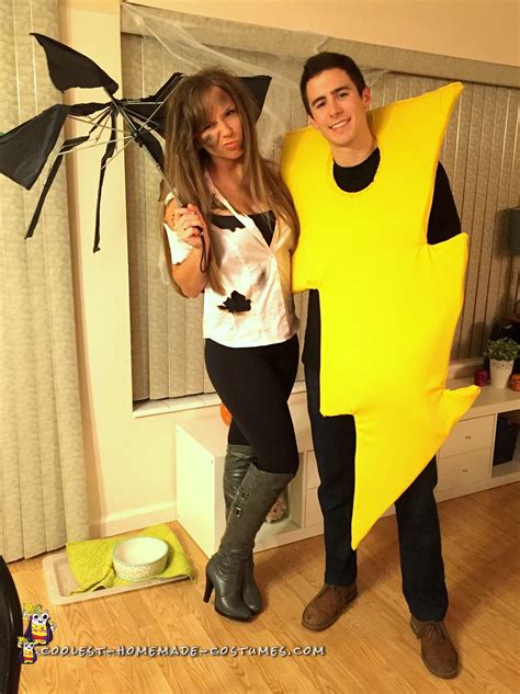 DIY Struck by Lightning Couple Costume