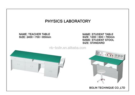 New design school Physics Laboratory Table Instruments, View physics laboratory design, Bolin ...