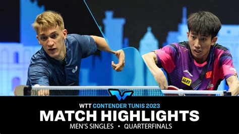 Liang Yanning Vs Anton Kallberg MS QF WTT Contender Tunis 2023