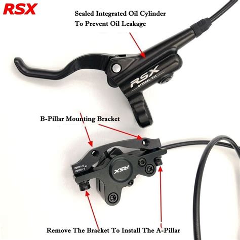 RSX Mountain Bike Oil Disc Hydraulic Brake Kit Mtb Bicycle Disc Brake