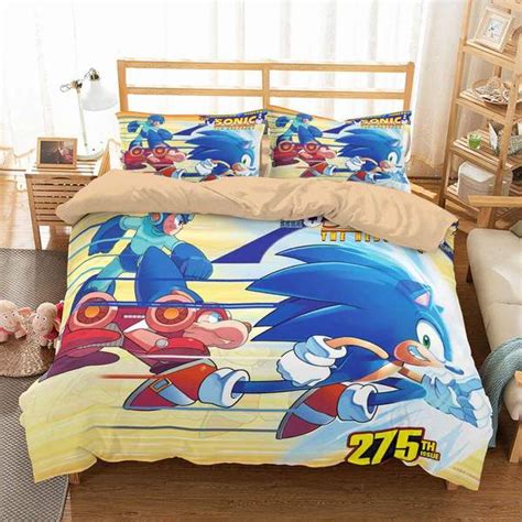 3D Customize Sonic The Hedgehog Bedding Set Duvet Cover Set Bedroom Set