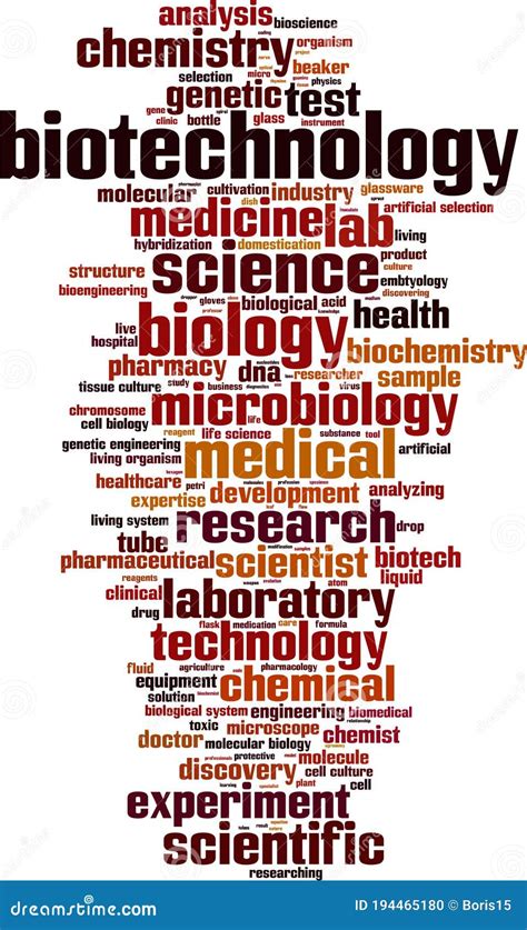 Biotechnology Word Cloud Collage Concept Background Royalty Free Stock