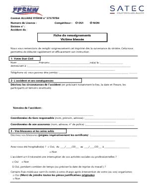 Remplissable En Ligne Notice Individuelle Dommages Corporelsl Attention