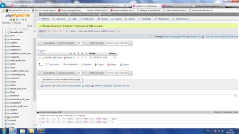 Probl Me D Insertion Phpmyadmin Mysql Par Nicolas Twix Page