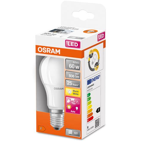 Крушка Led Osram Led Star A60 Светлинен сензор E27 9w 60w 806