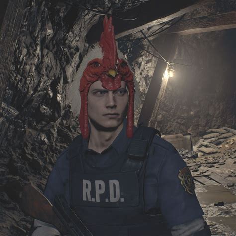 Leon Kennedy — R P D Outfit W Chicken Hat Resident Evil Collection Resident Evil Leon