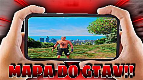 Testei O Mapa Do GTA V No Meu CELULAR YouTube