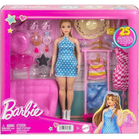 Barbie Fashion Beauty Set De Juego Estilista Y Armario HPL78