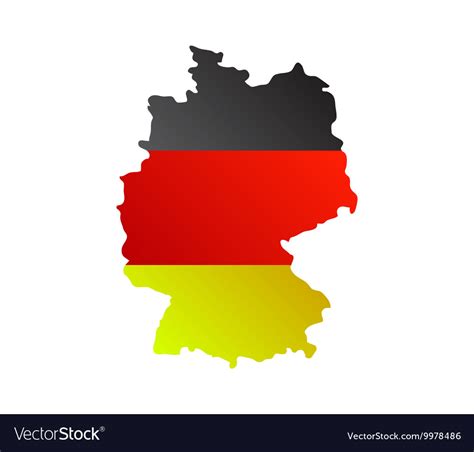 Map of germany Royalty Free Vector Image - VectorStock