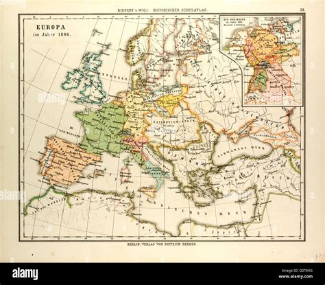 Map europe 1808 hi-res stock photography and images - Alamy