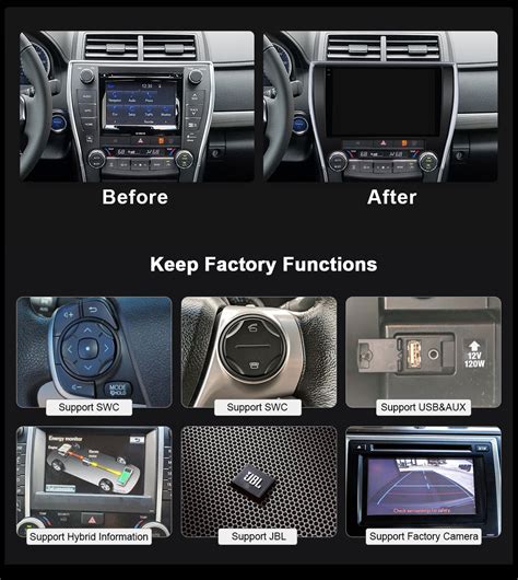 For Toyota Camry 2015 2017 Android Head Unit Support Carplayandroid