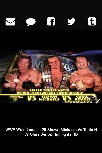 Chris Benoit Vs Shawn Michaels Vs Triple H Wiki Wrestling Amino