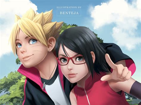 Boruto X Sarada Anime