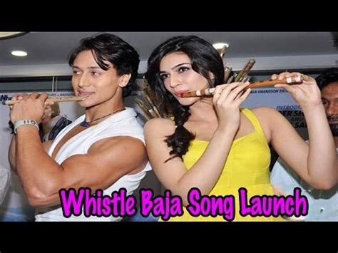 Heropanti Song Whistle Baja Launch By Tiger Shroff Kriti Sanon