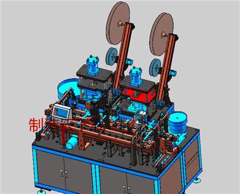 铜片冲压组装线（设计详细的经典设备）3d模型3d模型下载三维模型solidworks模型 制造云 产品模型