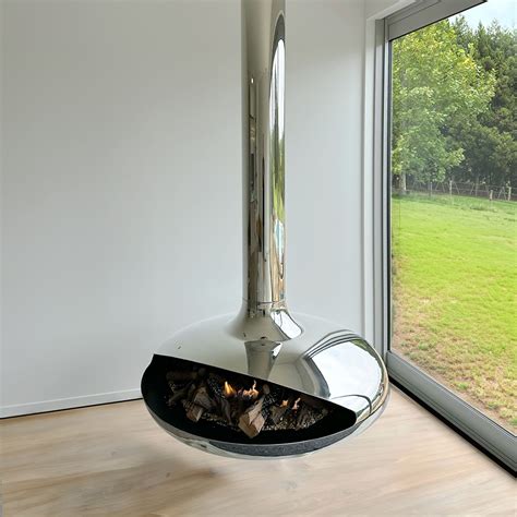 Naked Flame Curve 90 Suspended Fireplace ArchiPro NZ