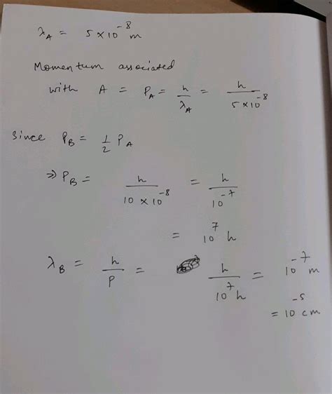 01 1031820 Two Particles A And B Are In Motion If The Wavelength