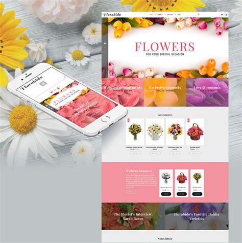 Flower Shop Website Template