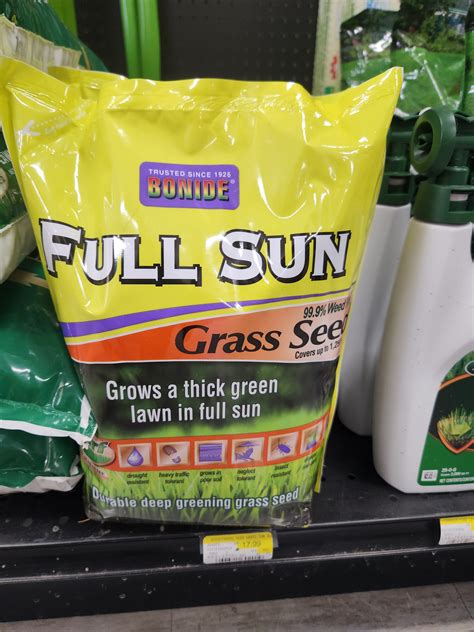 Bonide 60201 Full Sun Grass Seed 3 Pound